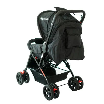 Carrinho De Bebê Passeio Vira Berço Com Alça Frente E Trás Com Bolso e Porta Treco - KK BEBE