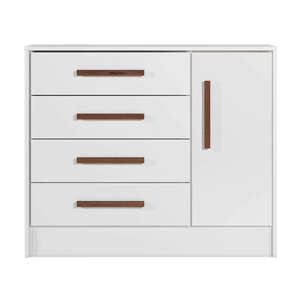 Jogo de Quarto para Bebê Completo Floc com Rodízios Branco - MoveisAqui