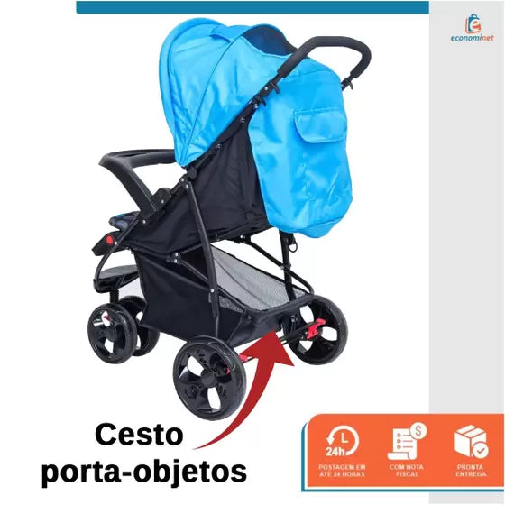 Carrinho de Bebê Passeio Infantil Urban Passeio 3 Rodas Grandes Triciclo - Baby Style