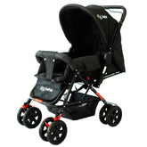 Carrinho De Bebê Passeio Vira Berço Com Alça Frente E Trás Com Bolso e Porta Treco - KK BEBE