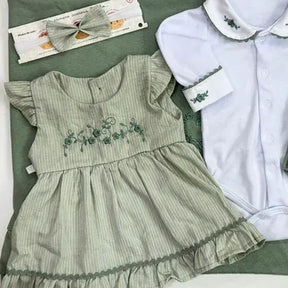 Saída Maternidade Menina Mariah Luxo Enxoval - Fofinho