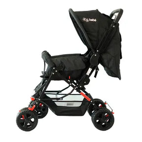 Carrinho De Bebê Passeio Vira Berço Com Alça Frente E Trás Com Bolso e Porta Treco - KK BEBE