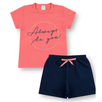 Kit 4 Conjunto Verão Básico Infantil Juvenil Feminino Blusinha e Shorts em Algodão + Cotton Roupa Menina Tamanhos 10-14 - LUMARI KIDS