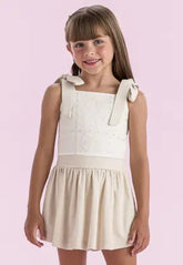 Conjunto Menina Shorts Saia Infantil Off Petit Cherie