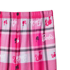 Conjunto de pijama, calças de pijama e camiseta de dormir para meninas da Barbie, 4 peças