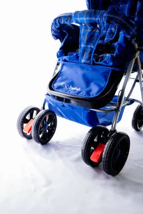 Carrinho De Bebê Passeio Vira Berço Com Alça Reversível Menino Menina - Kk Bebe