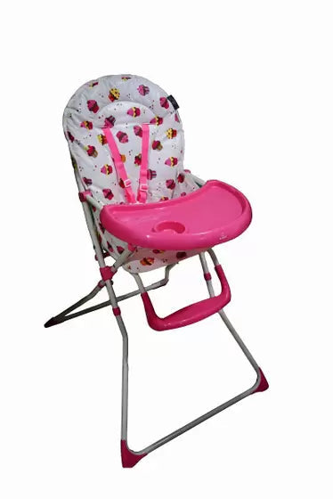 Cadeira Refeição Alimentação Alta para Criança Rosa - cosco