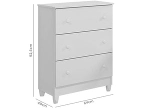 Quarto de Bebê Completo com Berço + Guarda-Roupa - e Cômoda Carolina Baby Maria