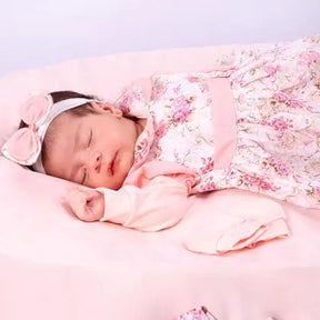 Kit Saída Maternidade Conjunto Menina Charmosinha Luxo 05 Peças 100% Algodão - Amora Amor Enxovais