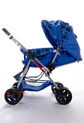 Carrinho De Bebê Passeio Vira Berço Com Alça Reversível Menino Menina - Kk Bebe