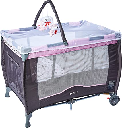 Berço Portátil, Toybar, Cosco, Rosa