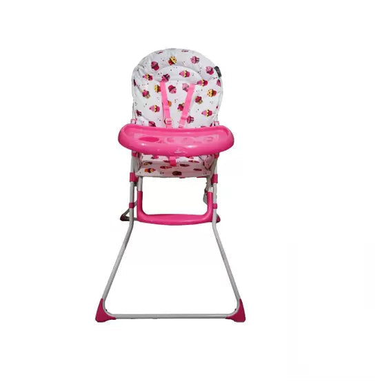 Cadeira Refeição Alimentação Alta para Criança Rosa - cosco