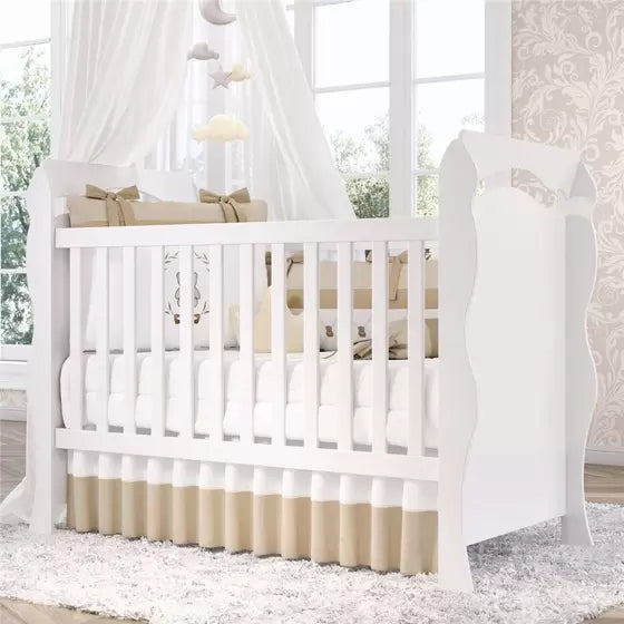 Berço Americano Minicama 3 em 1 Julie Branco Grão de Gente