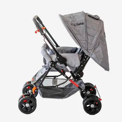 Carrinho De Bebê Passeio Vira Berço Com Alça Reversível Menino Menina - Kk Bebe