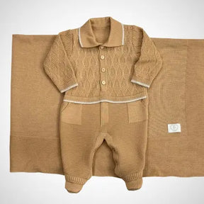 0 (novo) Saída Maternidade Menino Heron Luxo Enxoval - Fofinho