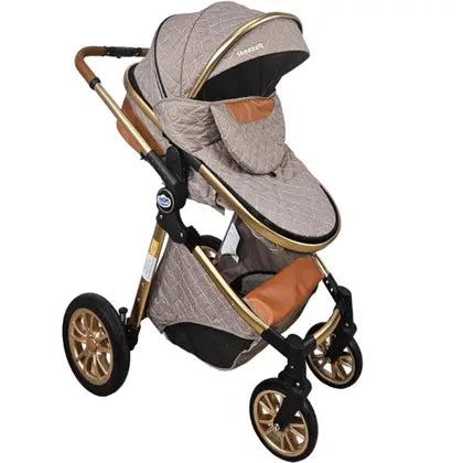 Carrinho de Bebe Moises Passear Baby Ares Plus 3 em 1 Marrom