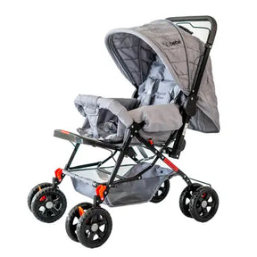 Carrinho De Bebê Passeio Vira Berço Com Alça Reversível Menino Menina - Kk Bebe