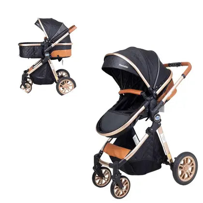 Carrinho Bebê 3 Em 1 Reversível Vira Moisés Capota Retrátil - Passear